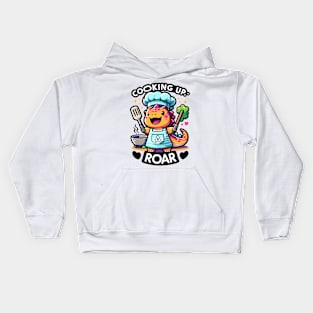 Chef Dino Delight: Culinary Fun Kids Hoodie